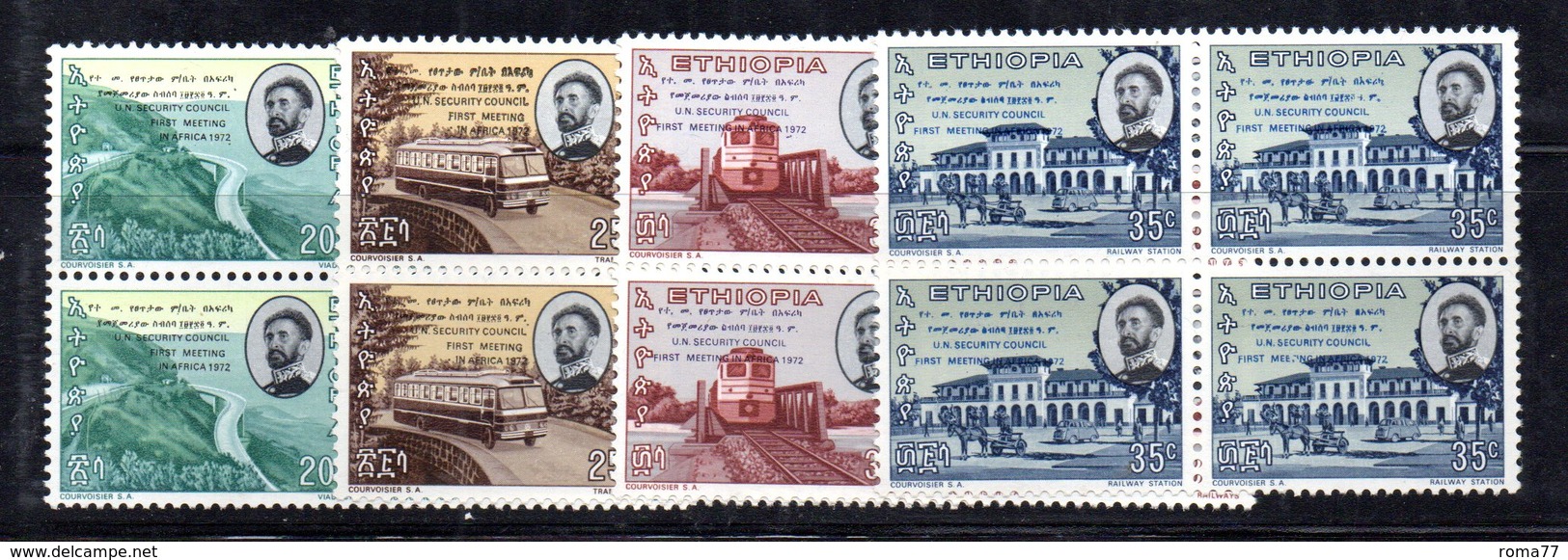 ETP40 - ETIOPIA 1972 , Yvert Serie In Quartina Yvert N 614/617  ***  MNH Etp174 - Ethiopia