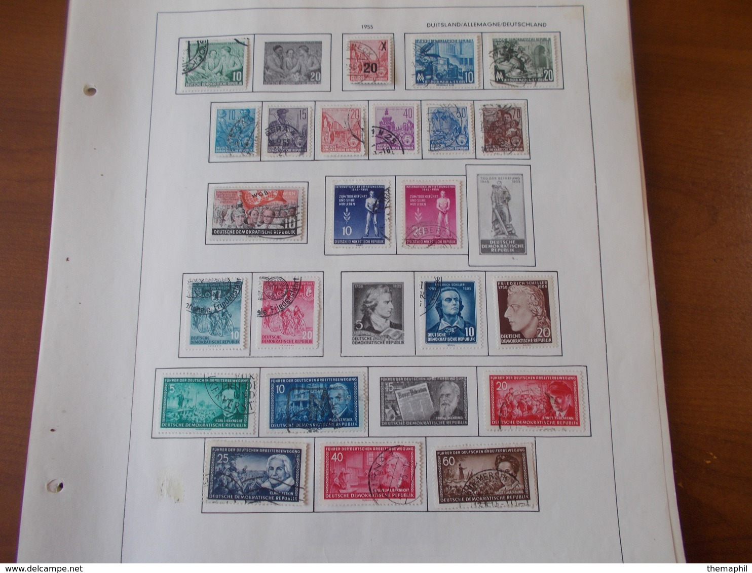 lot n° 645  ALLEMAGNE démocratique  neufs * ou obl. sur page d'albums .. no paypal