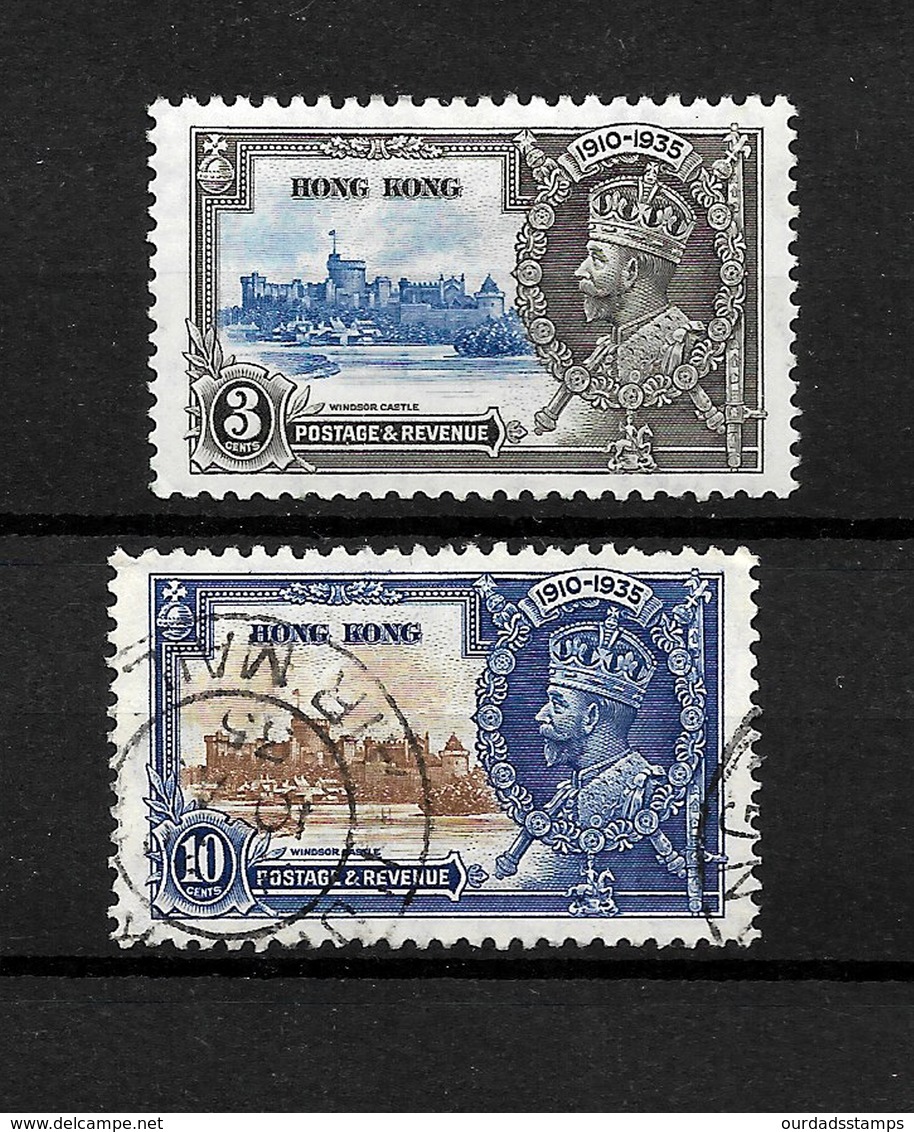 Hong Kong 1935 KGV Silver Jubilee, Complete Set Used (7243) - Used Stamps