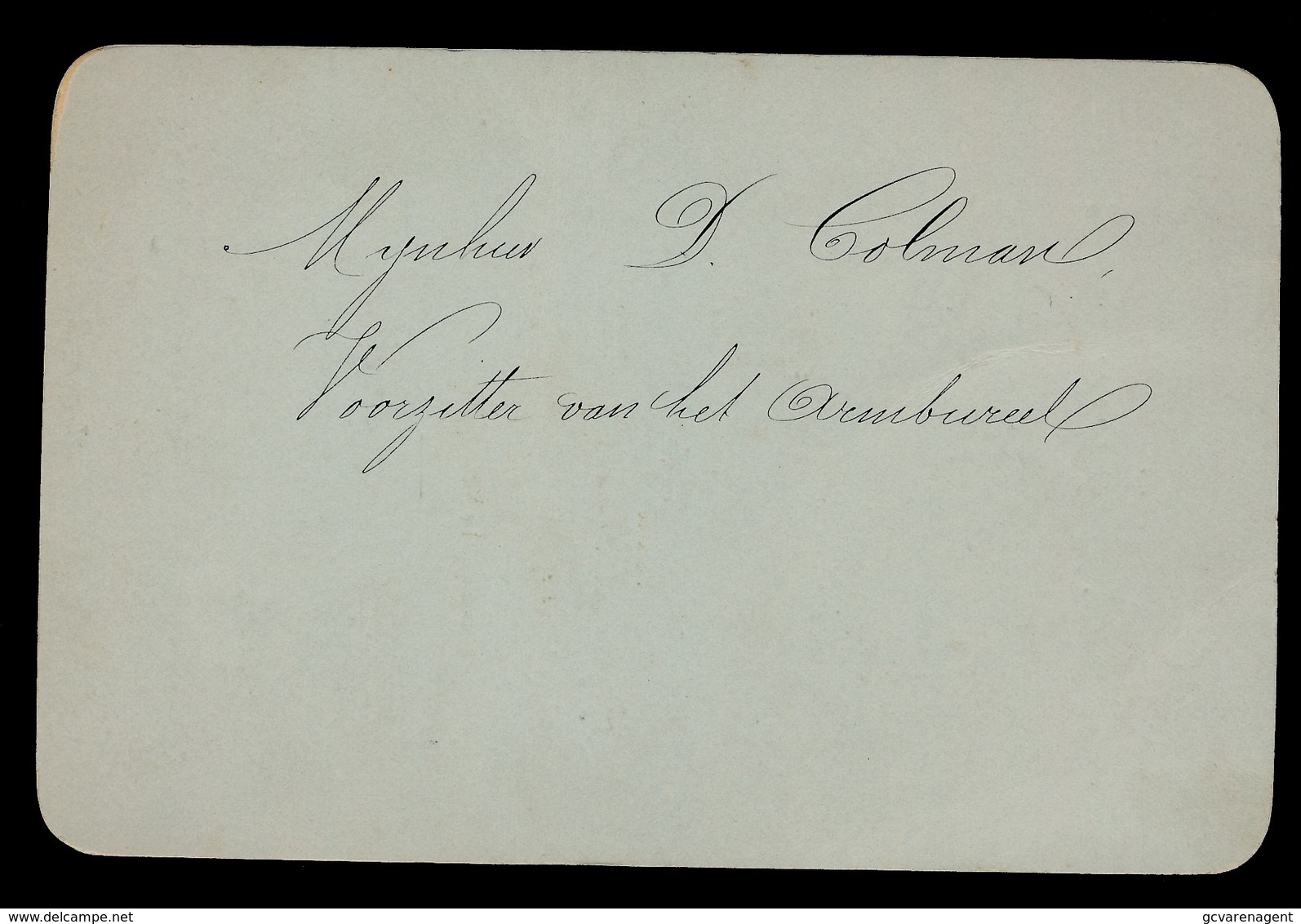 MENU 1896 LEDEBERG   14.5 X 9.5 CM  2 SCANS - Menus