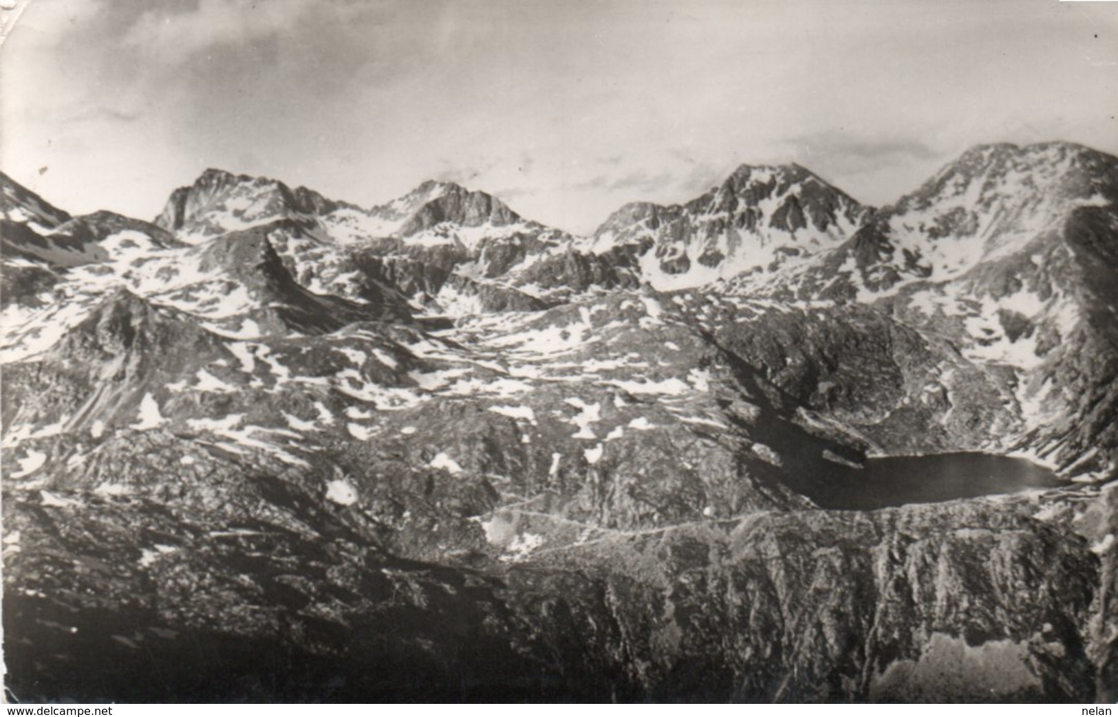 CAPDELLA-VISTA PANORAMICA LAGO ESTANGENTO-REAL PHOTO- ANNI 50 - Lérida