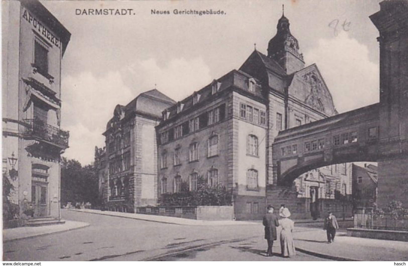 3728	49	Darmstadt, Neues Gerichtsgebaude 1919 - Darmstadt