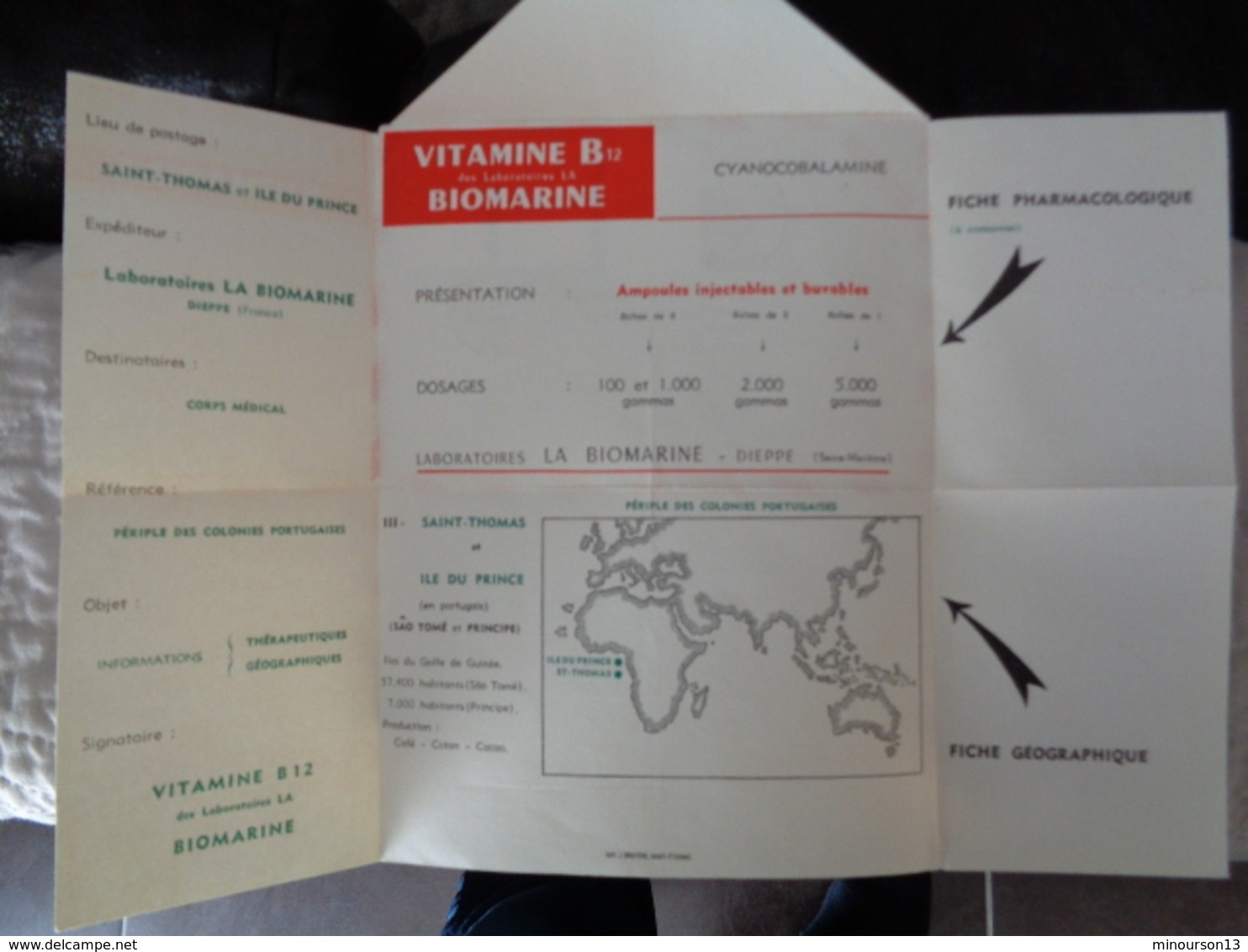 LETTRE ST TOME &PRINCIPE DE 1957 AVEC 3 TIMBRES DIFFERENTS - Sao Tome Et Principe