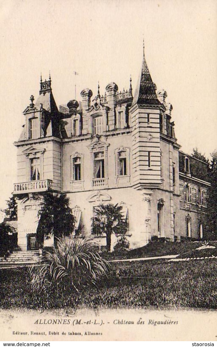 D49  ALLONNES  Château Des Rigaudières - Allonnes