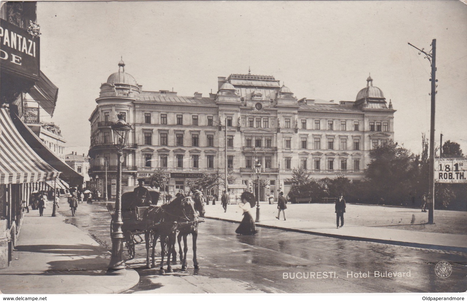POSTCARD ROMANIA - BUCARESTI - HOTEL BULEVARD - Rumania