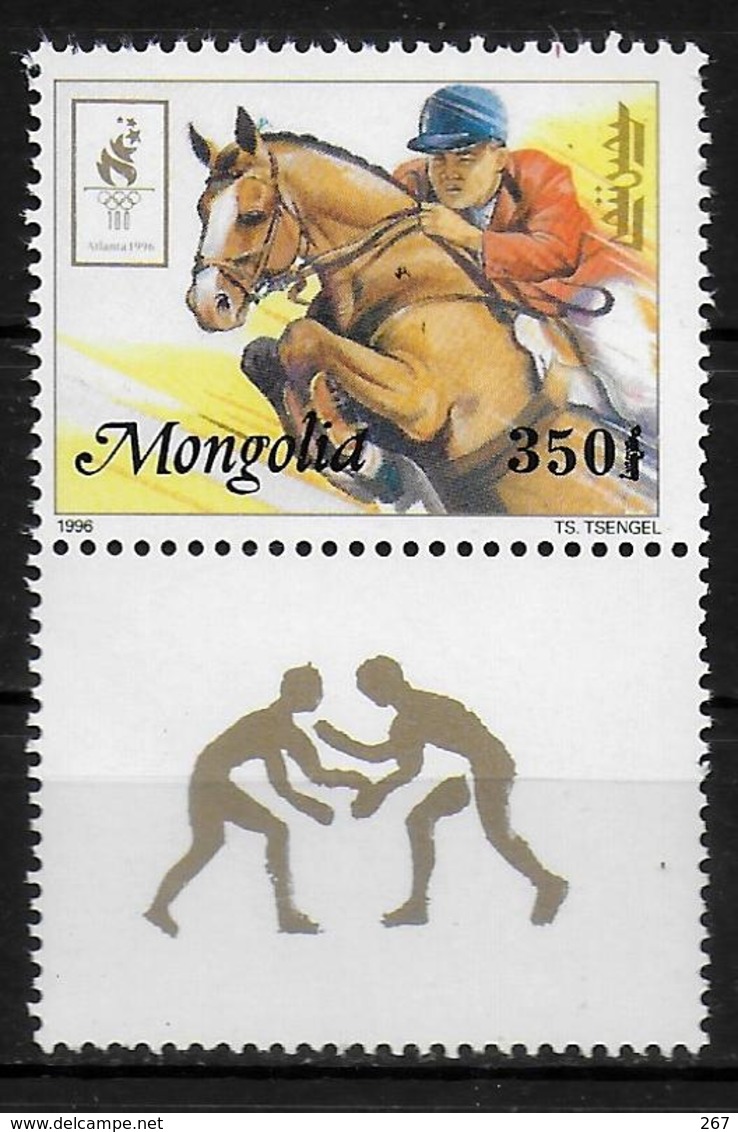 MONGOLIE   N° 2093  * *  Jo 1996 Hippisme - Hippisme