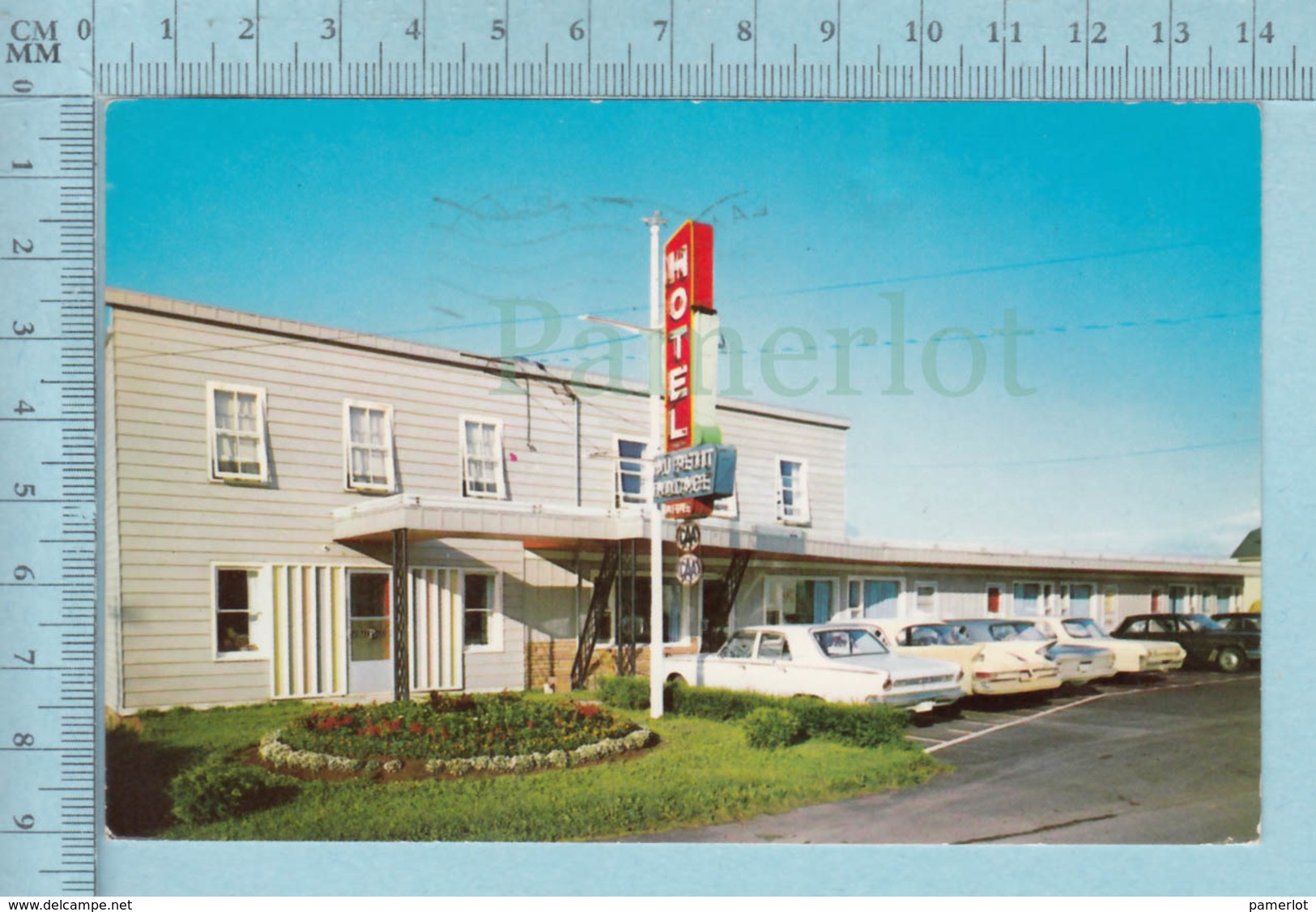 Caplan Quebec - Vieille Auto Devant Le Motel Au Petit Bocage, Cover Caplan 1984 + Stamp - Autres & Non Classés