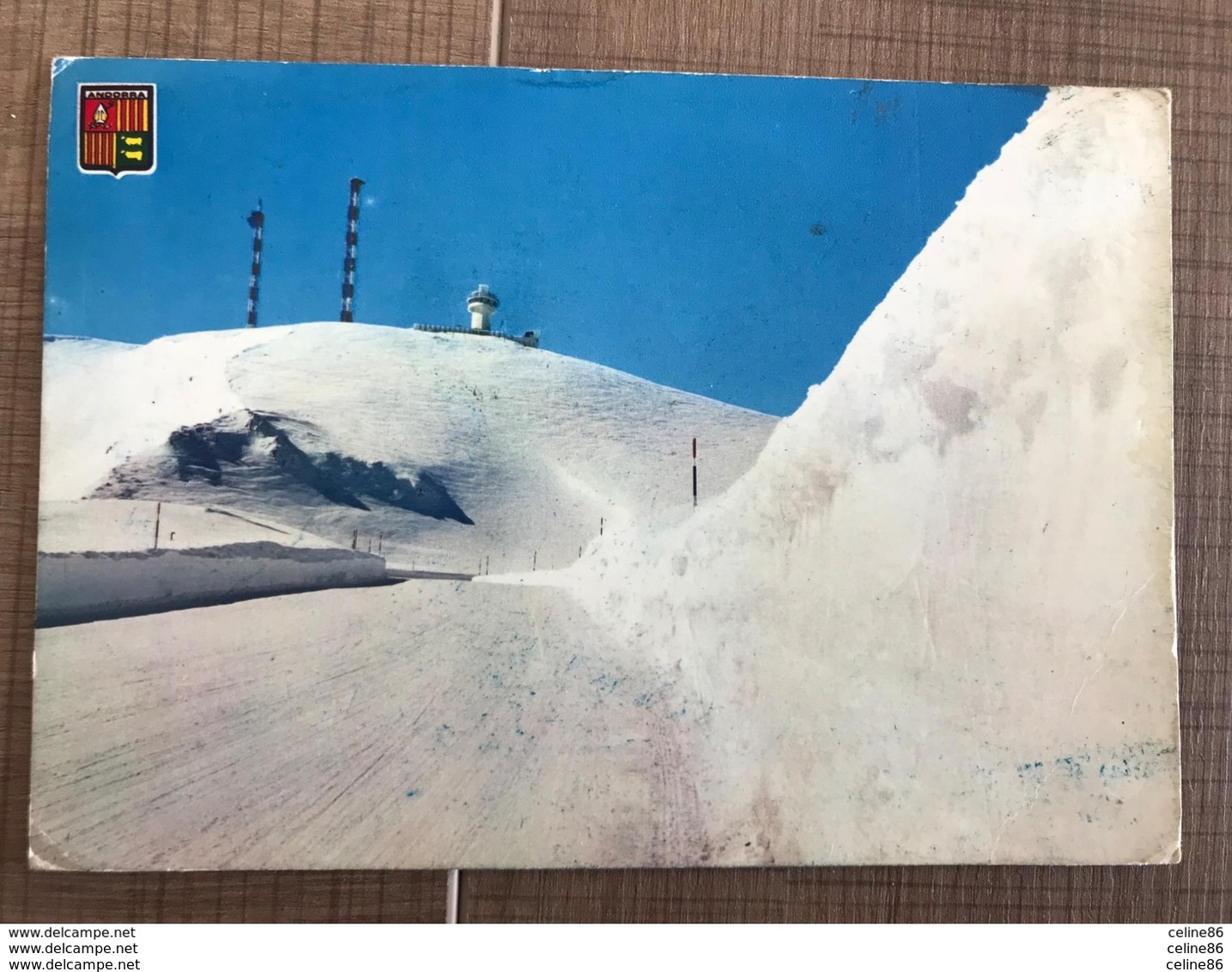 VALLS D ANDORRA L’autoroute Du Col D’envalira Sous La Neige. Au Sommet L’emetteur SUD RADIO - Andorra