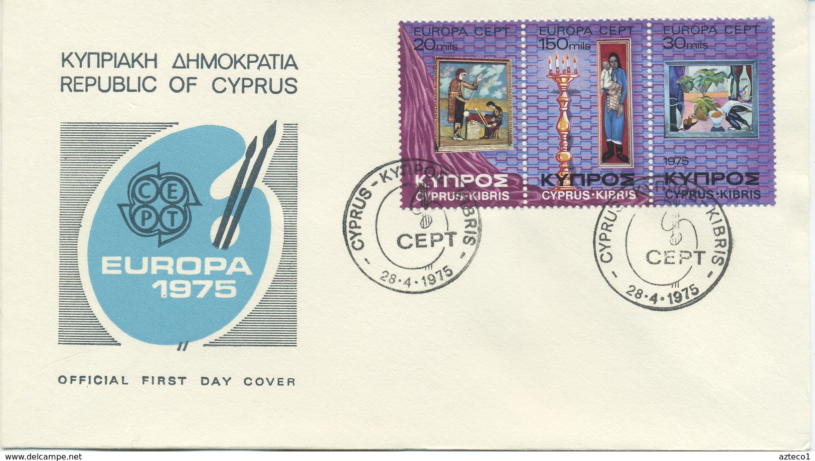 CIPRO  - FDC 1975 - EUROPA UNITA - CEPT - ANNULLO SPECIALE - Storia Postale