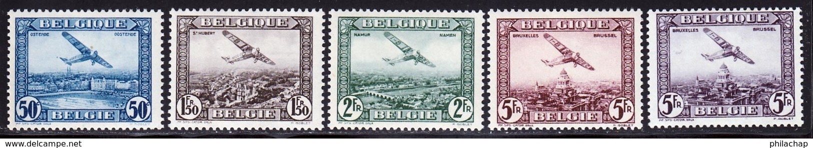 Belgique PA 1930 Yvert 1 / 5 * TB Charniere(s) - Autres & Non Classés