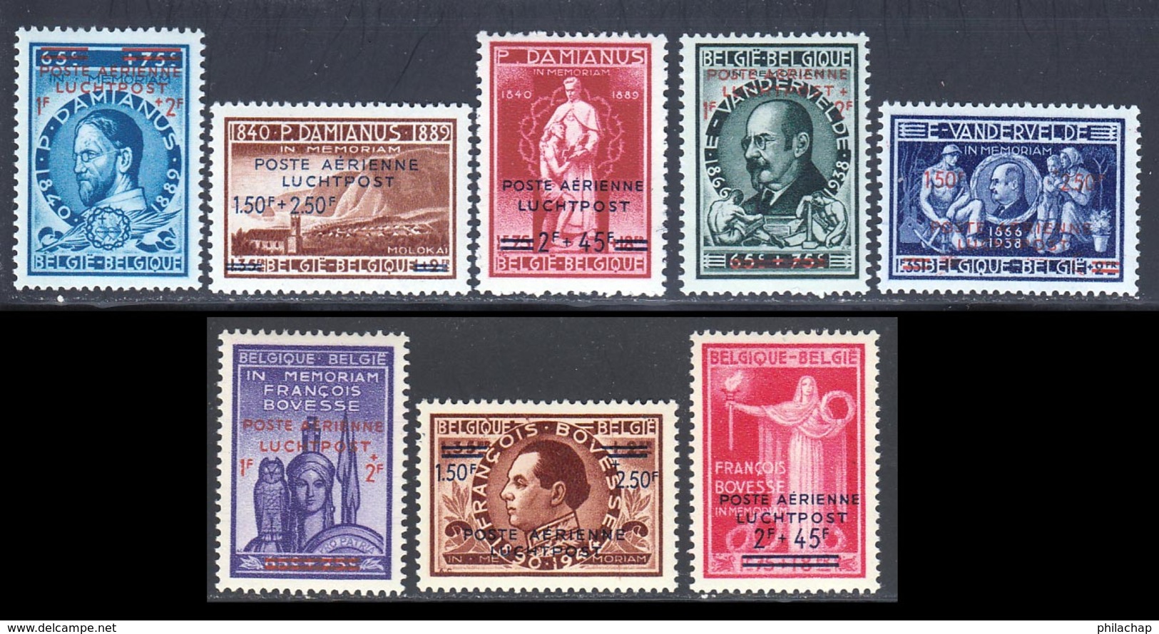 Belgique PA 1947 Yvert 15 / 19 - 21 / 23 ** TB - Andere & Zonder Classificatie