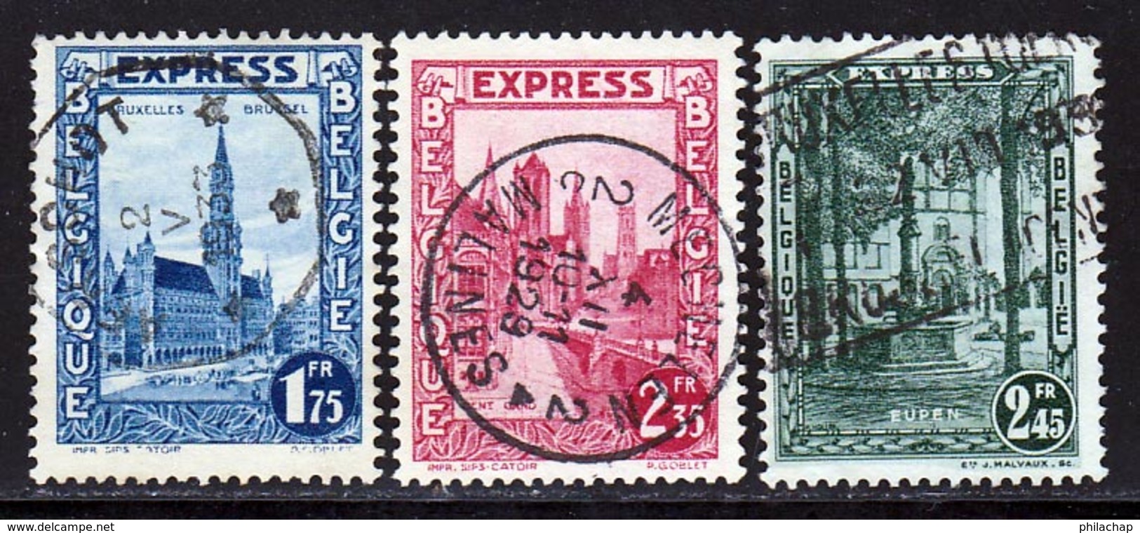 Belgique Express 1929 Yvert 1 / 3 (o) B Oblitere(s) - Gebruikt