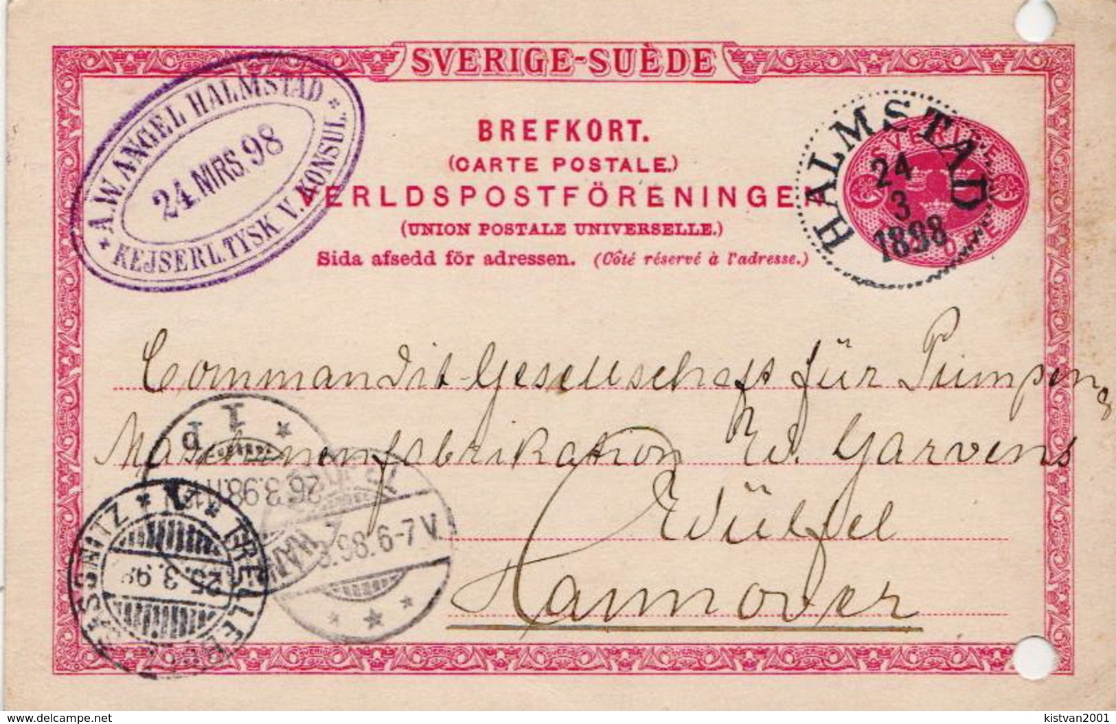 Postal History: Sweden Postal Stationery Card - Covers & Documents