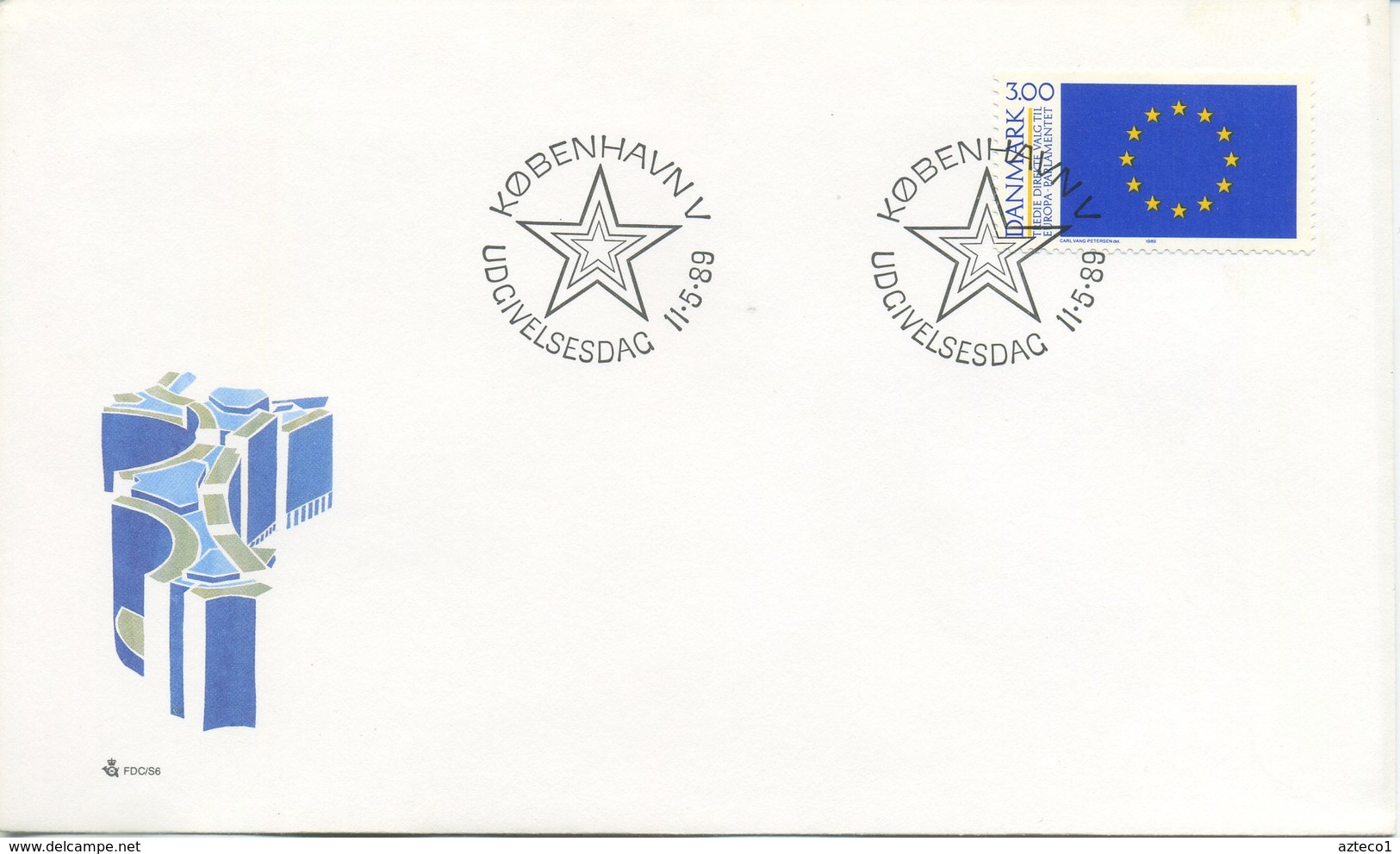 DANIMARCA  - FDC 1989  - EUROPA UNITA - CEPT - ANNULLO SPECIALE - FDC