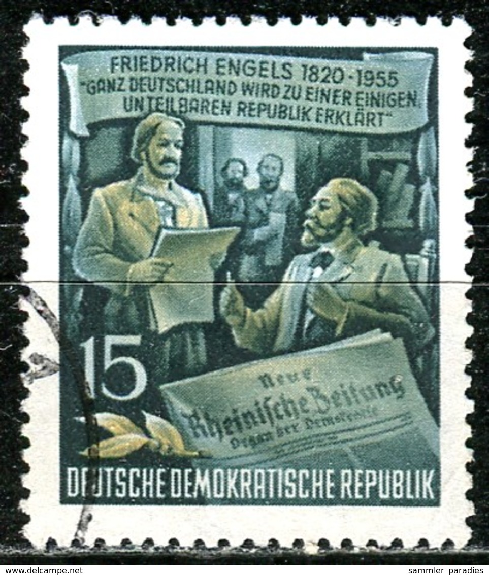 A12-49-8) DDR - Mi 487 A - OO Gestempelt (A) - 15Pf          Friedrich Engels - Used Stamps