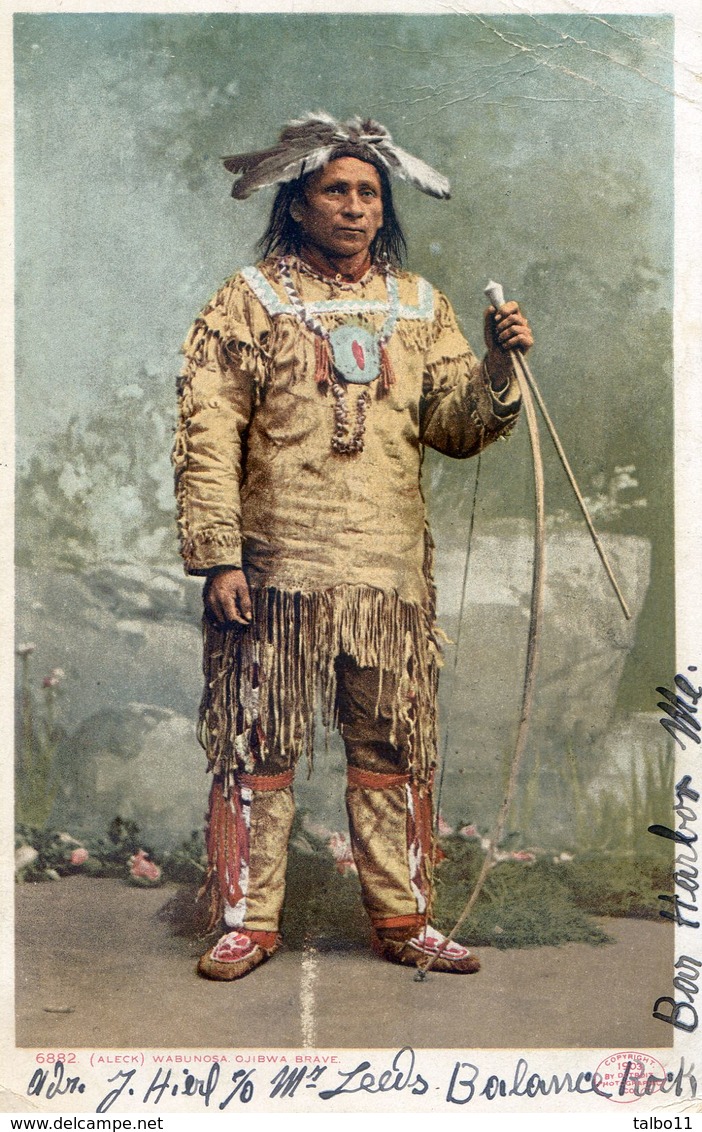 Etats Unis - Chef Indien Avec Son Arc - Aleck Wabunosa - Ojibwa Brave - Autres & Non Classés
