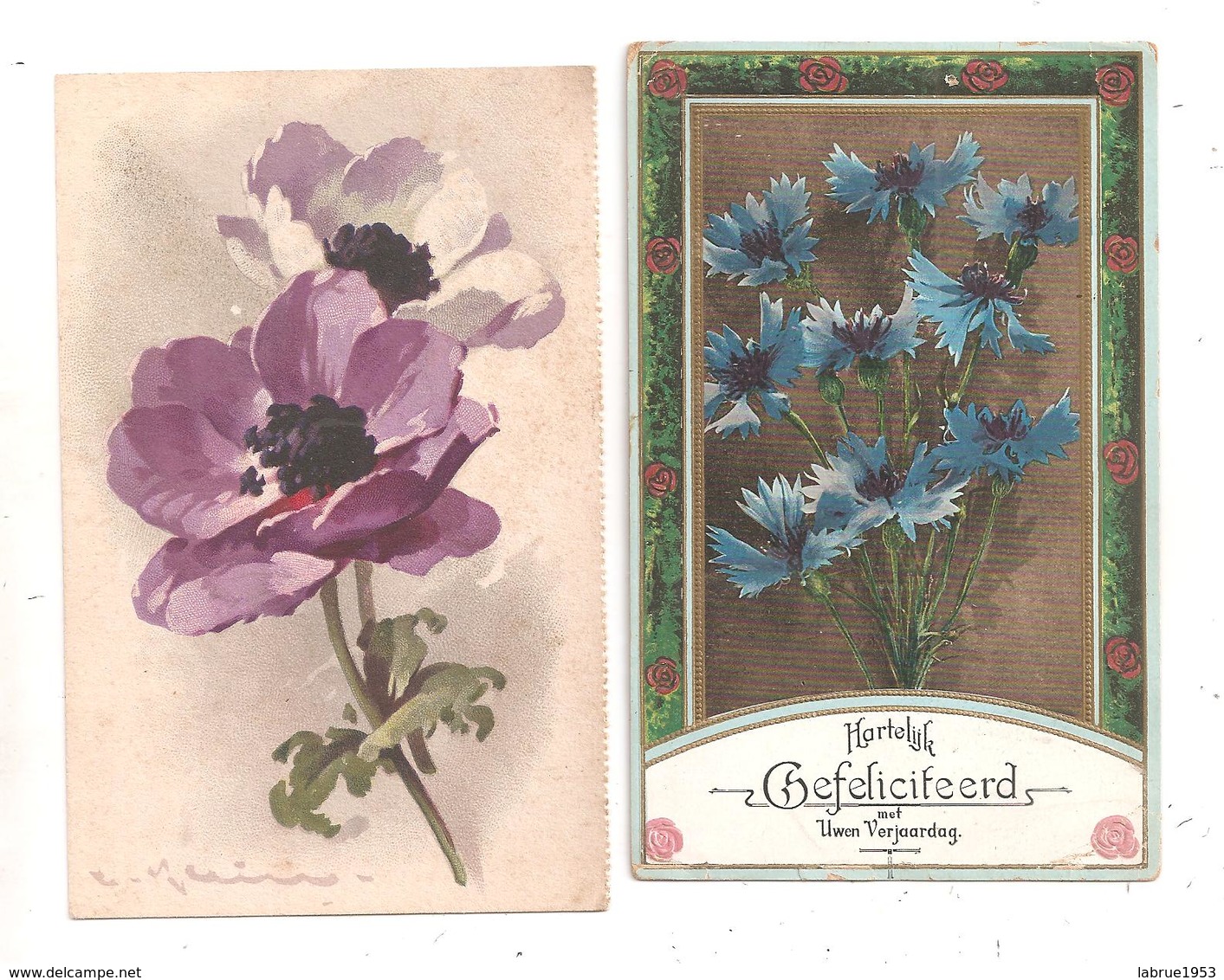 Fleurs ; 2 Cartes- Bleuet....(C.8288) - Fleurs