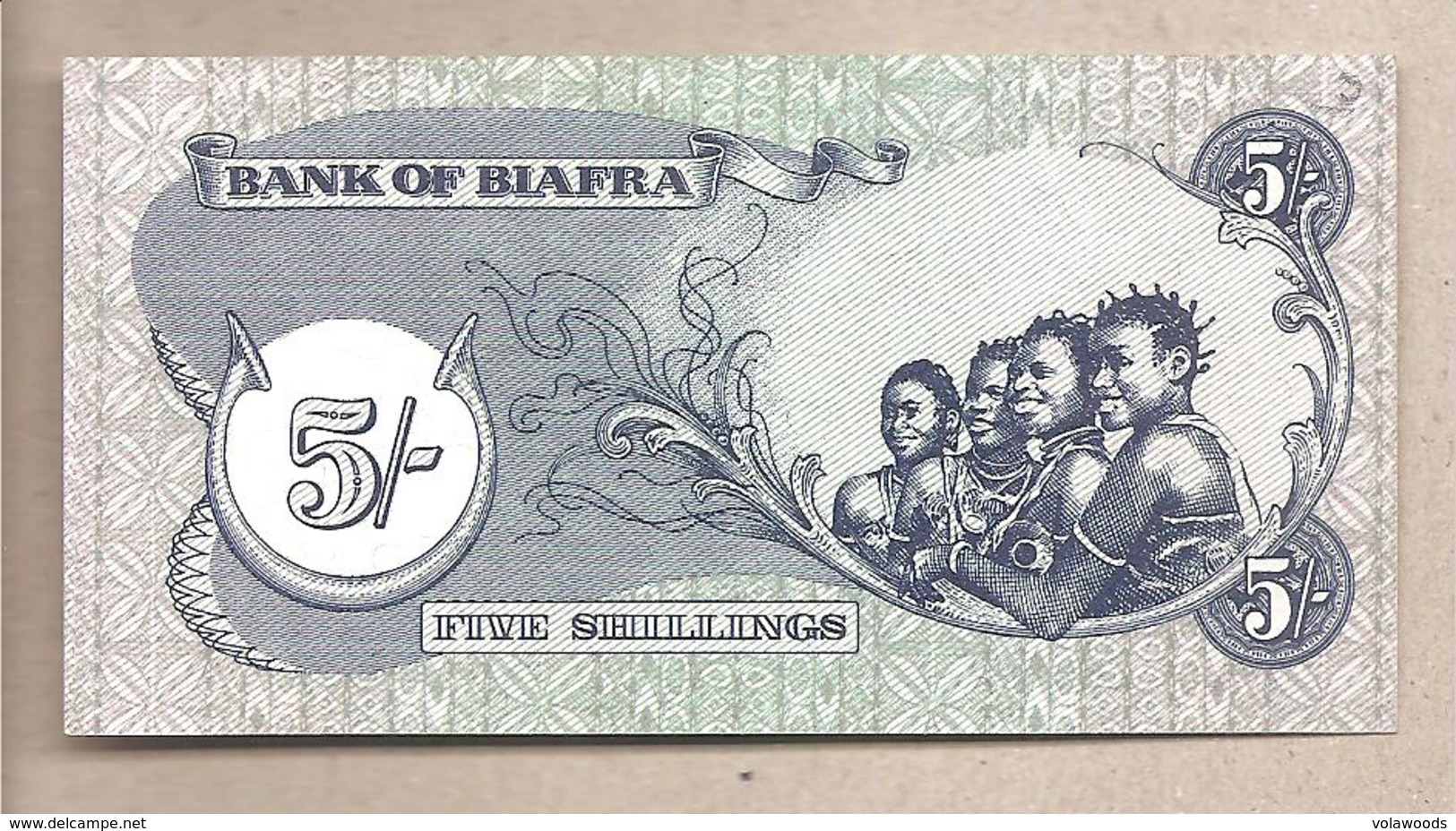 Biafra - Banconota Non Circolata FdS Da 5 Scellini P-3a - 1968 - Altri – Africa