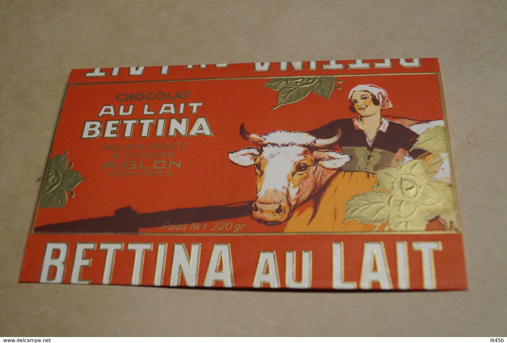 Ancien Emballage Publicitaire Originale,Chocolat Bettina,Aiglon,Verviers,18 Cm. Sur 11 Cm.collector - Chocolat