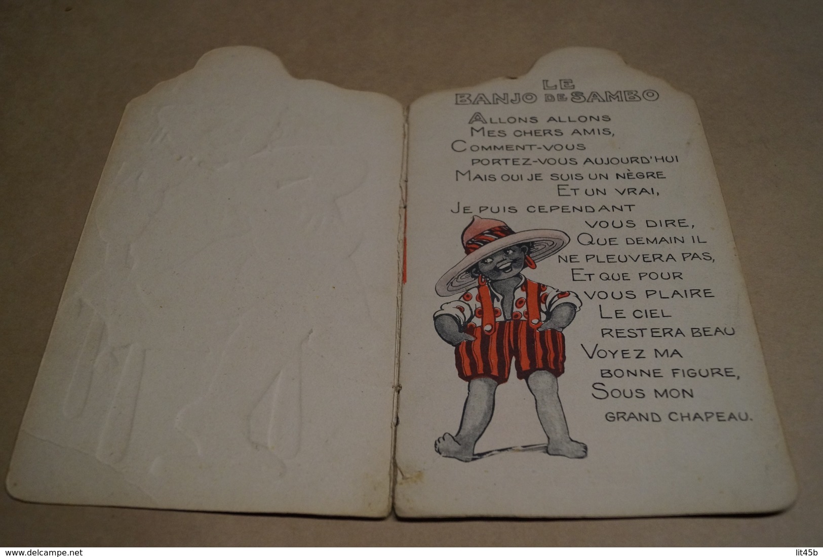 Ancien Livre Pour Enfant,époque Coloniale,Congo Belge,le Banjo De Sambo,mais Oui Je Suis Un Nègre,25 Cm. Sur 15 Cm. - Collections