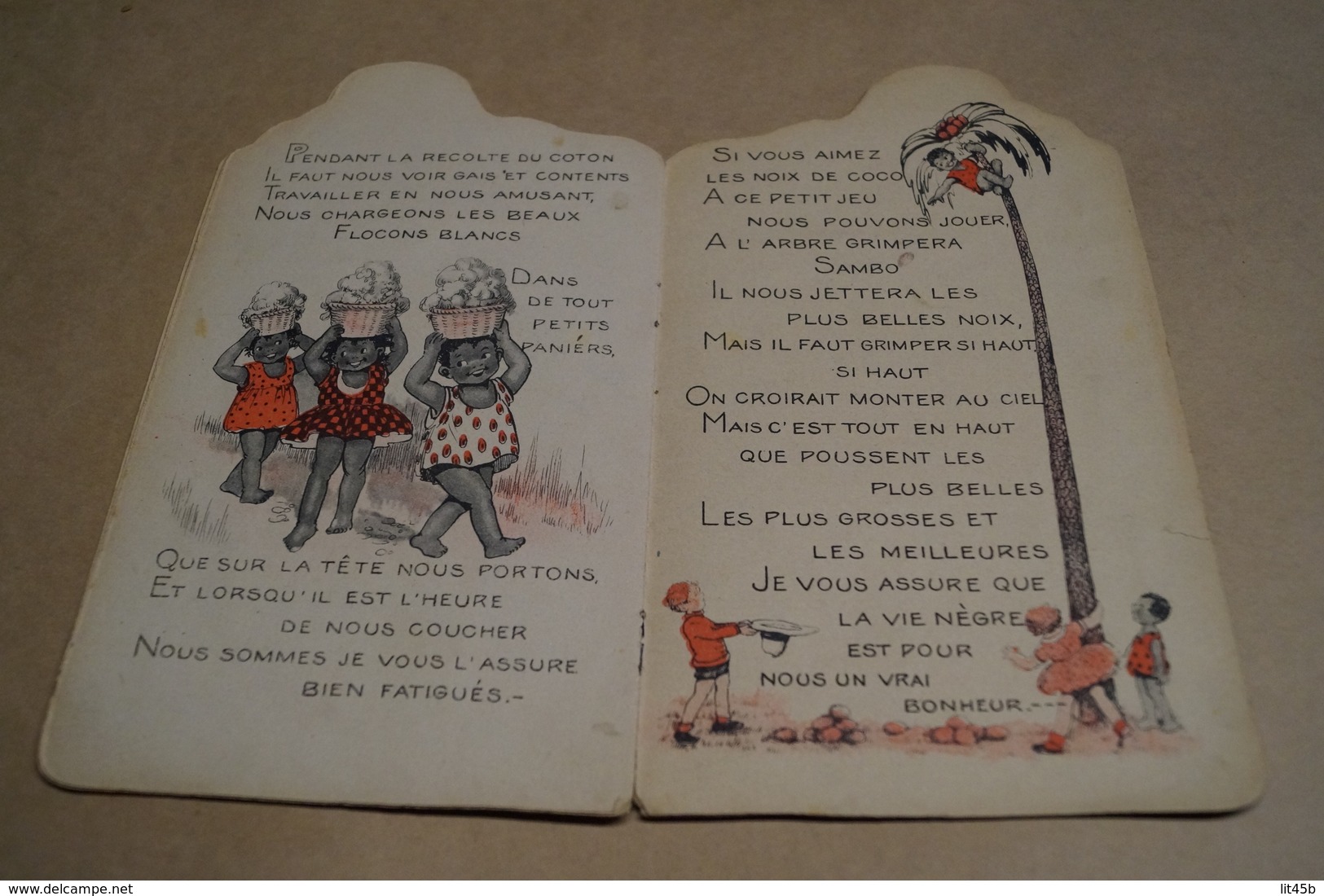 Ancien livre pour enfant,époque coloniale,Congo Belge,le Banjo de Sambo,mais oui je suis un nègre,25 cm. sur 15 Cm.