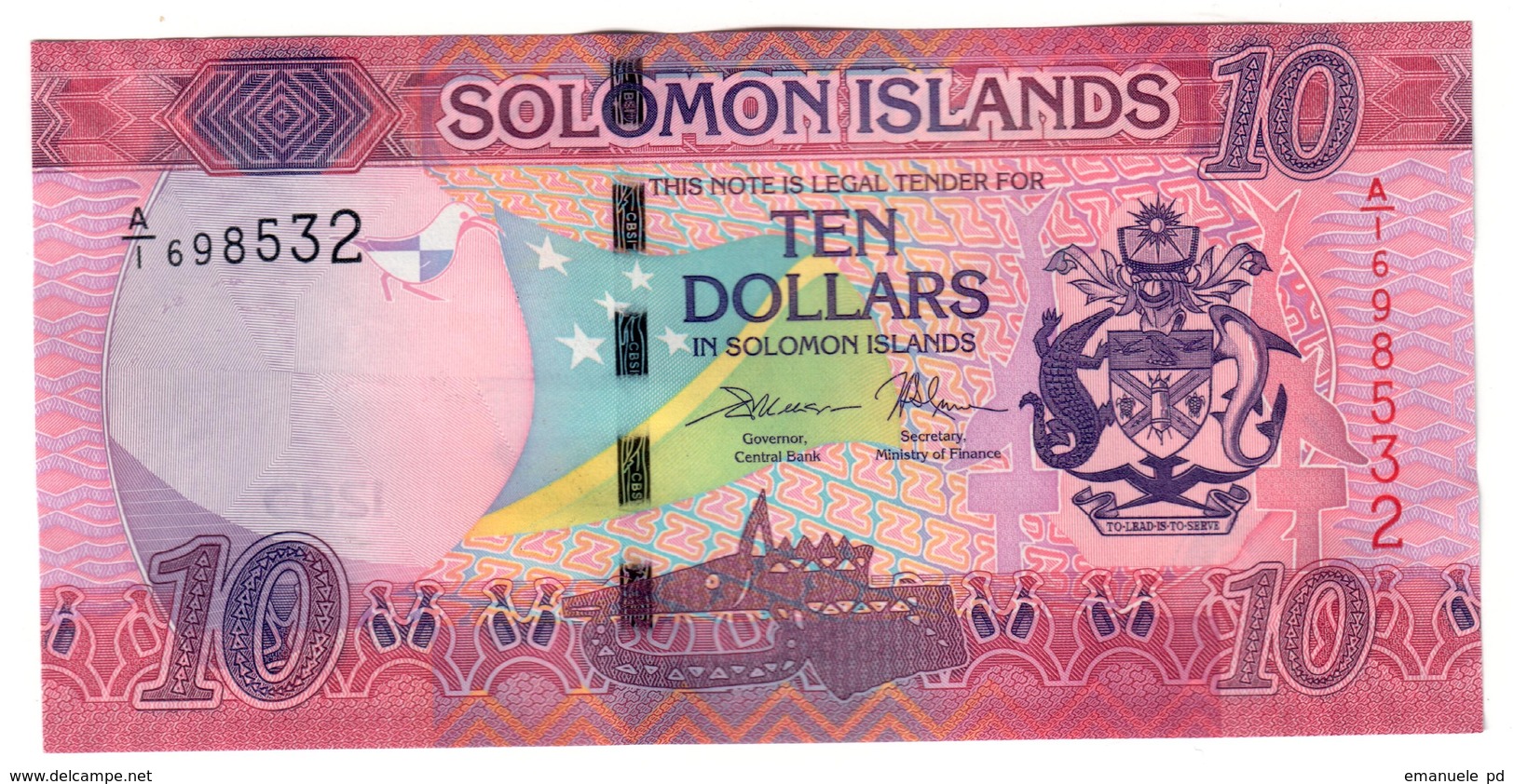 Solomon Islands 10 Dollars 2017 UNC - Isola Salomon