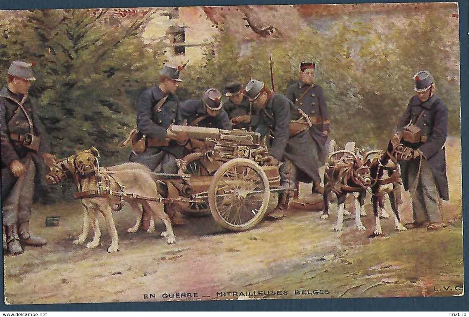 LVC - En Guerre - Mitrailleuses Belges - Guerre 1914-18