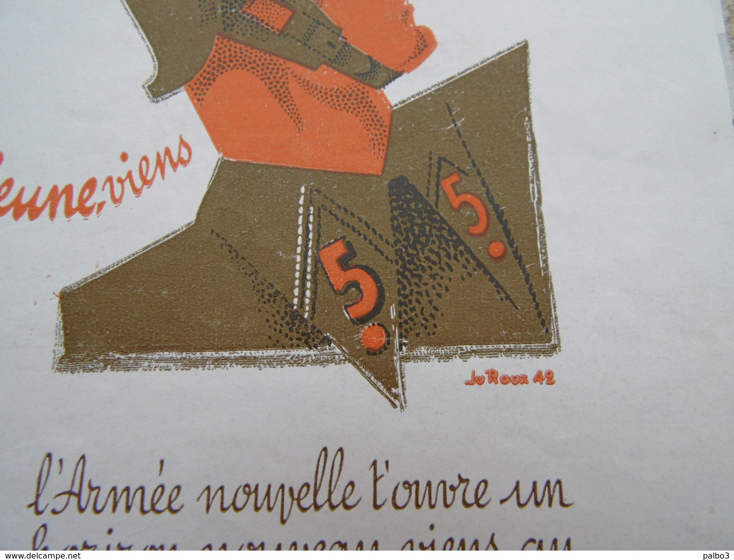 Tract Recrutement 5 Infanterie RI Le Beau Regiment De Navarre ! Navarre Sans Peur - 1939-45