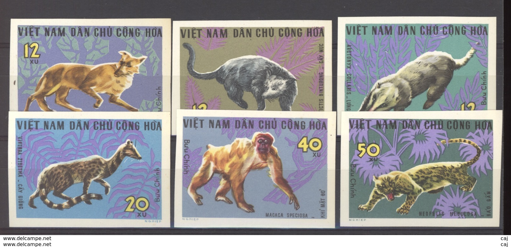 Viet-Nam Du Nord  :  Yv  535a-40a  (*)   Non Dentelé - Viêt-Nam