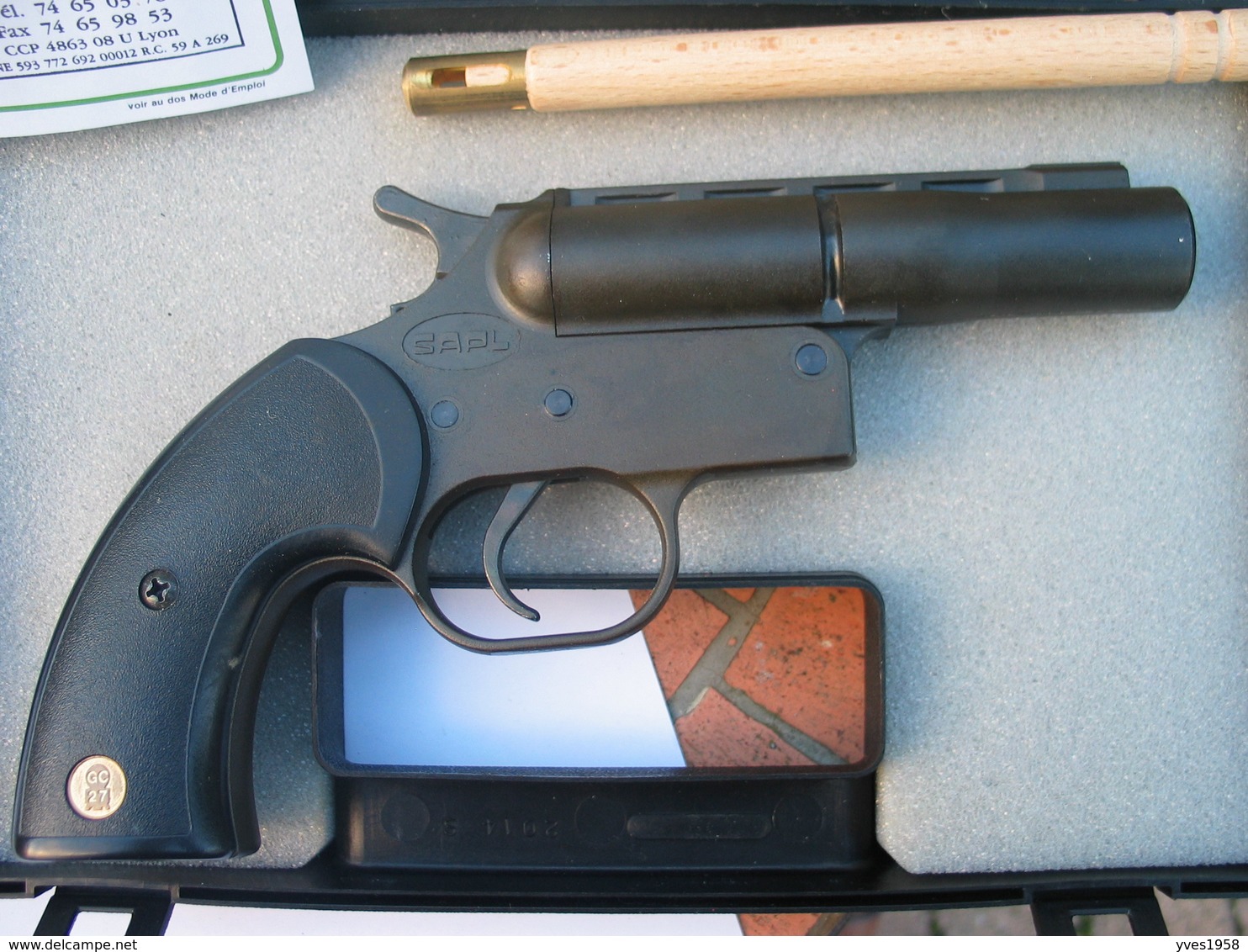 Pistolet  SAPEL - G.C. 27 - Fusée De Détresse , Mini - Carablanc - Mini Gomm - Cogne. - Autres & Non Classés