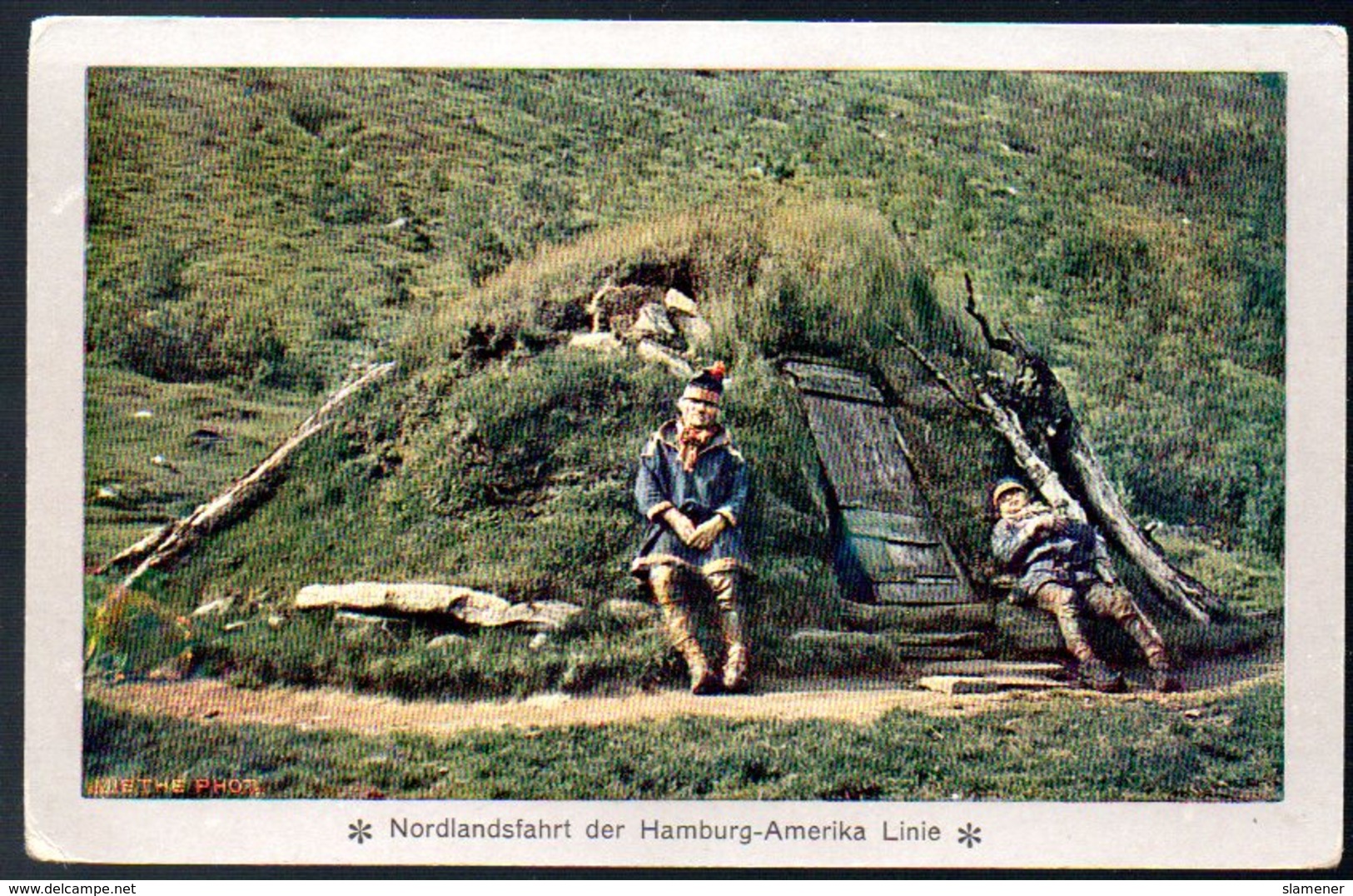 Old Postcard,Norway,Norge,Nordlandfahrt Hamburg-Amerika,Lappland Tromsö,unused - Noorwegen