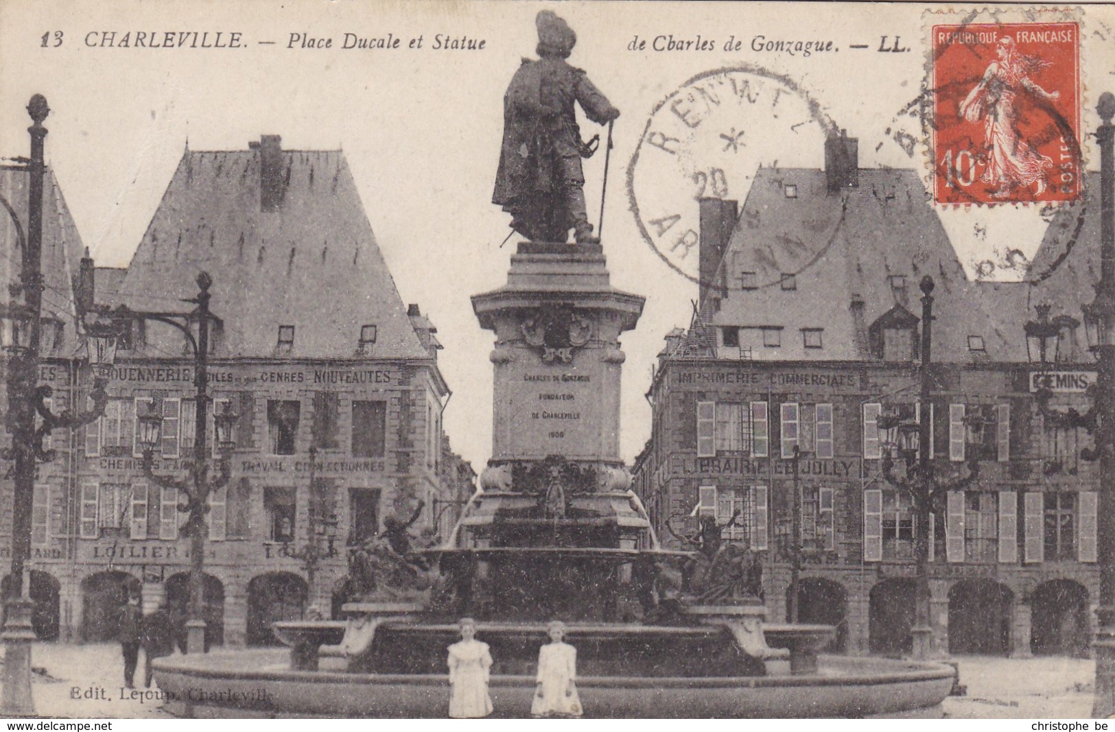 Charleville, Place Ducale Et Statue De Charles De Gonzague (pk53388) - Charleville