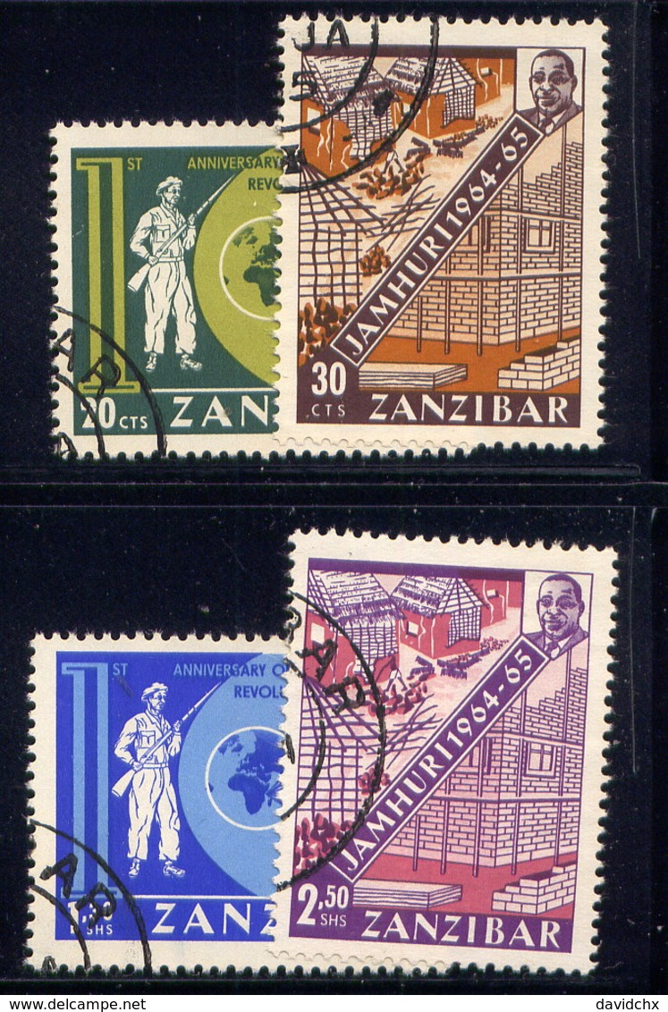 ZANZIBAR, SET, NO.'S 319-322 - Zanzibar (1963-1968)