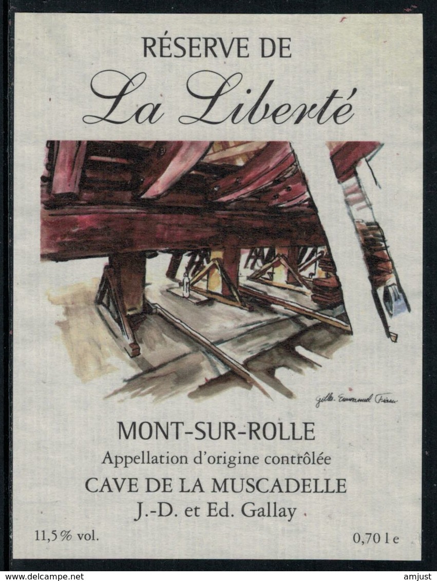 Rare // Etiquette De Vin // Bateau à Voile  // Mont-sur-Rolle, La Galère - Barche A Vela & Velieri