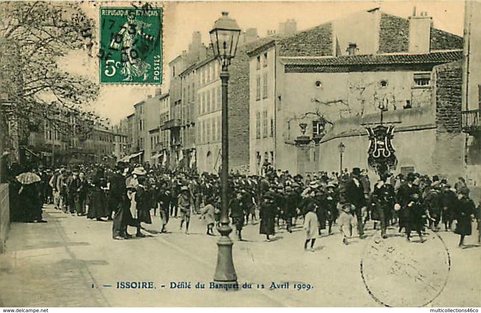 121218 - 63 ISSOIRE Défilé Du Banquet Du 12 Avril 1909 - Issoire