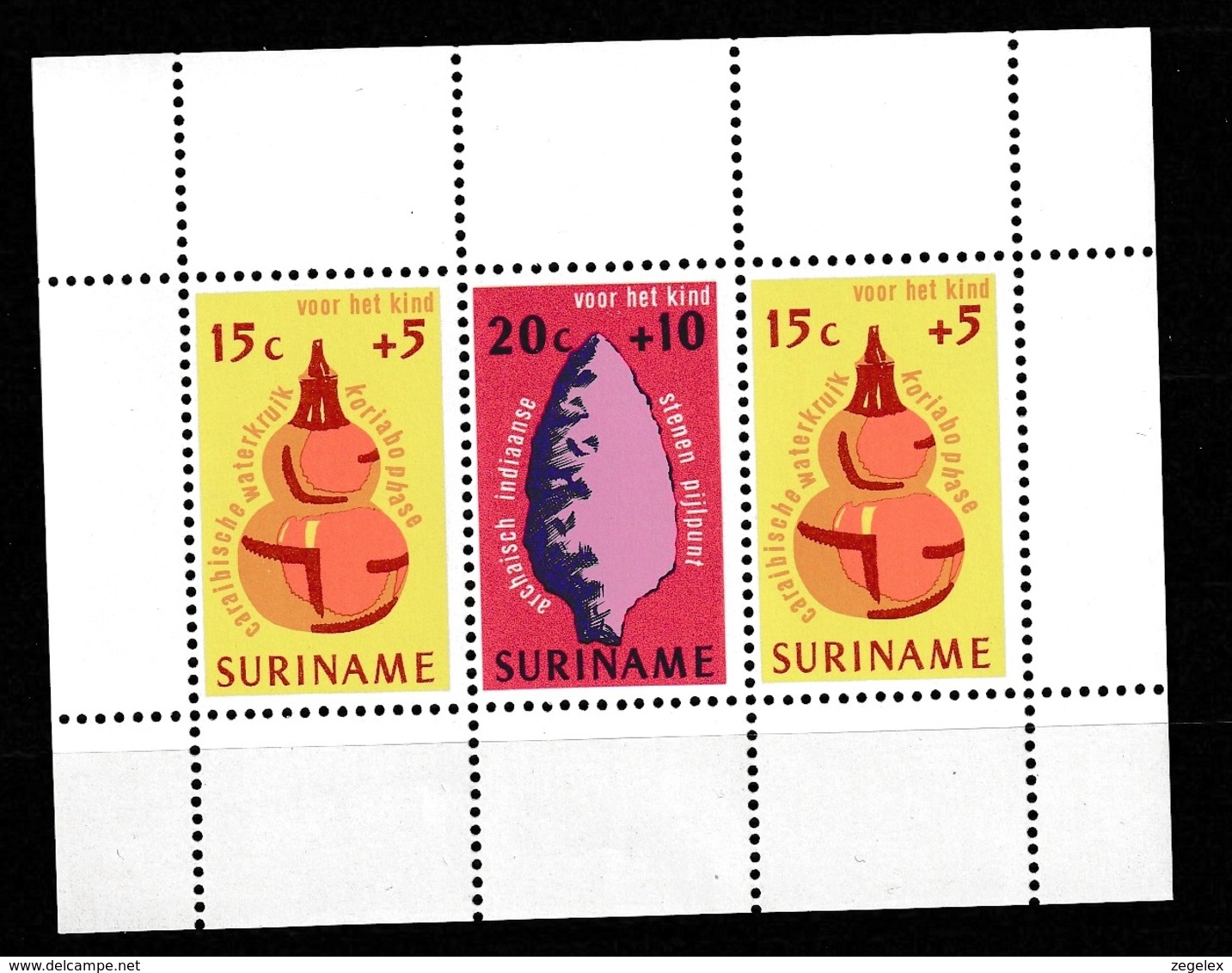 Suriname 1975 Blok Kind - NVPH 653 MNH** Postfris - Suriname ... - 1975