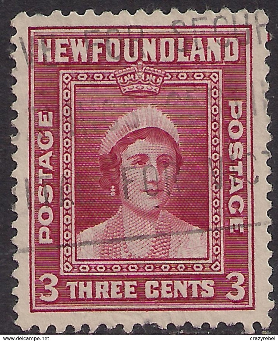 Newfoundland 1941 - 44 KGV1 3ct Carmine Queen Mother SG 278  ( M1005 ) - 1908-1947