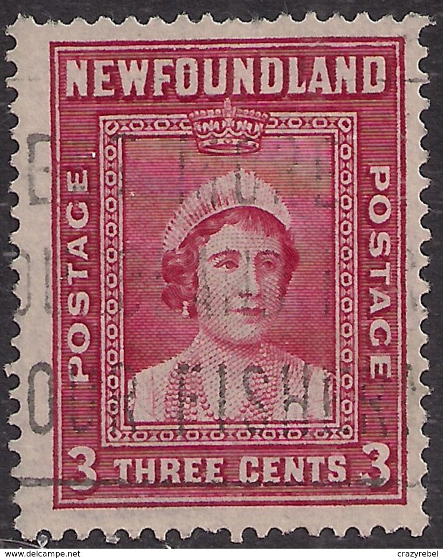 Newfoundland 1938  KGV1 3ct Carmine Queen Mother SG 269  ( M1004 ) - 1908-1947