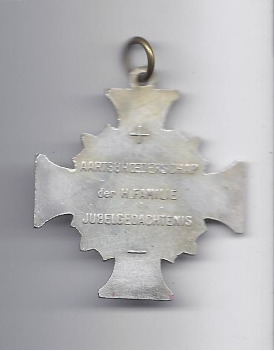 MEDAILLE AARTSBROEDERSCHAP DER H. FAMILIE JUBELGEDACHTENIS - Religione & Esoterismo