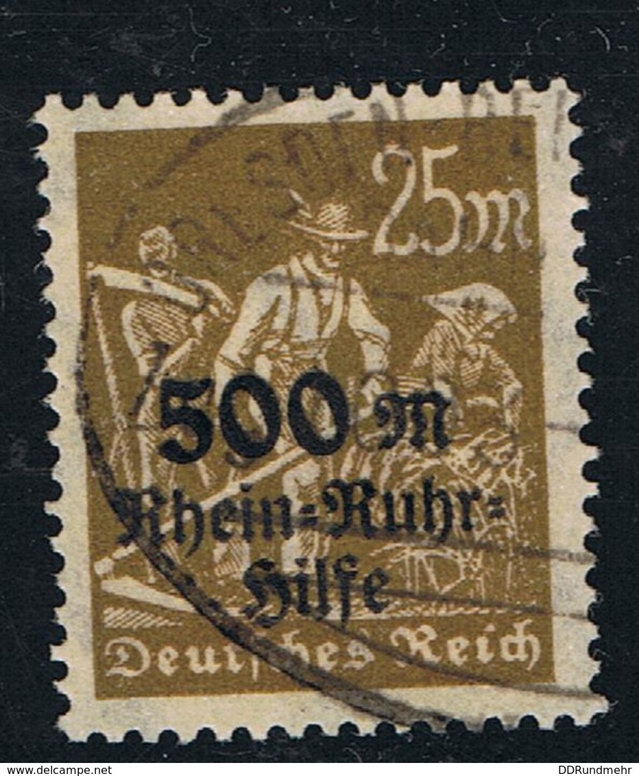 19. Febr. 1923 Rhein- Ruhrhilfe Michel 259  Gestempelt O Siehe Scan - Gebraucht