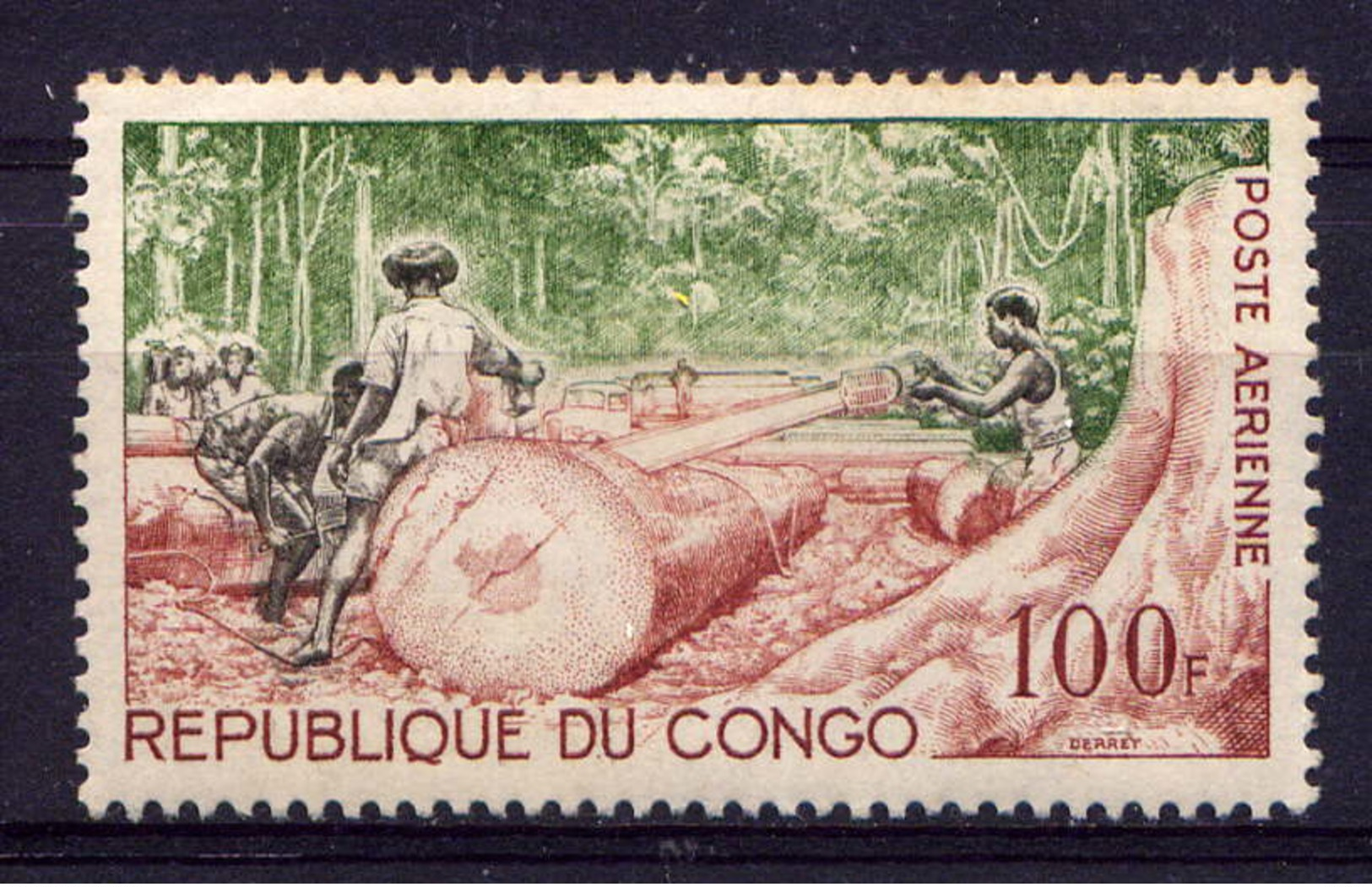 CONGO - A18** - ABATTAGE DU BOIS - Neufs