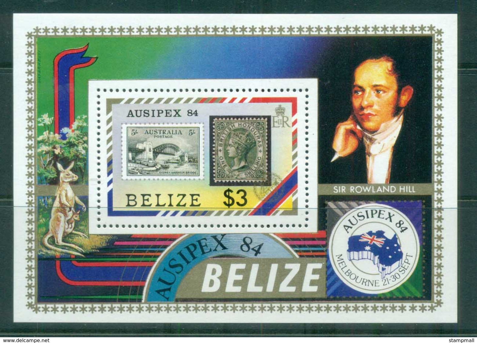 Belize 1984 AUSIPEX '84 MS MUH - Belize (1973-...)