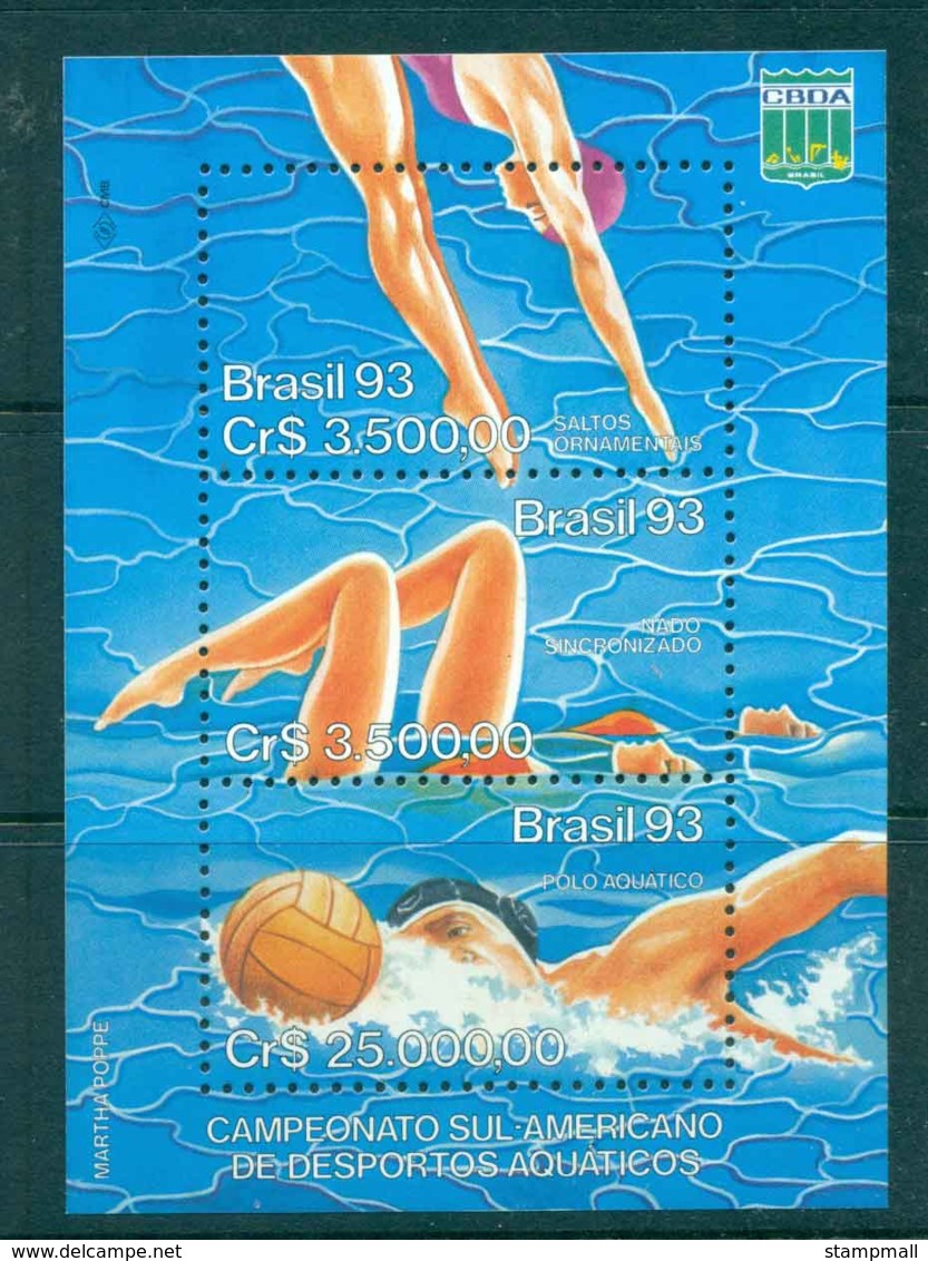 Brazil 1990 Water Sports Champioship MS MUH Lot47063 - Other & Unclassified