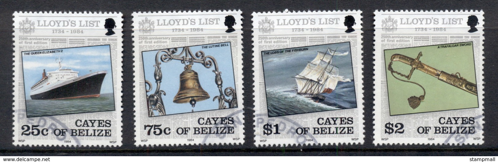 Cayes Of Belize 1984 Lloyd's List Ships FU - Belize (1973-...)