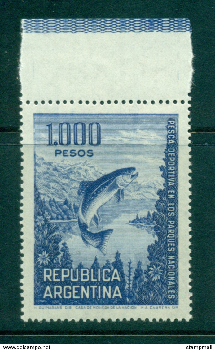 Argentina 1974 1000p As 10p Trout MLH Lot37451 - Other & Unclassified