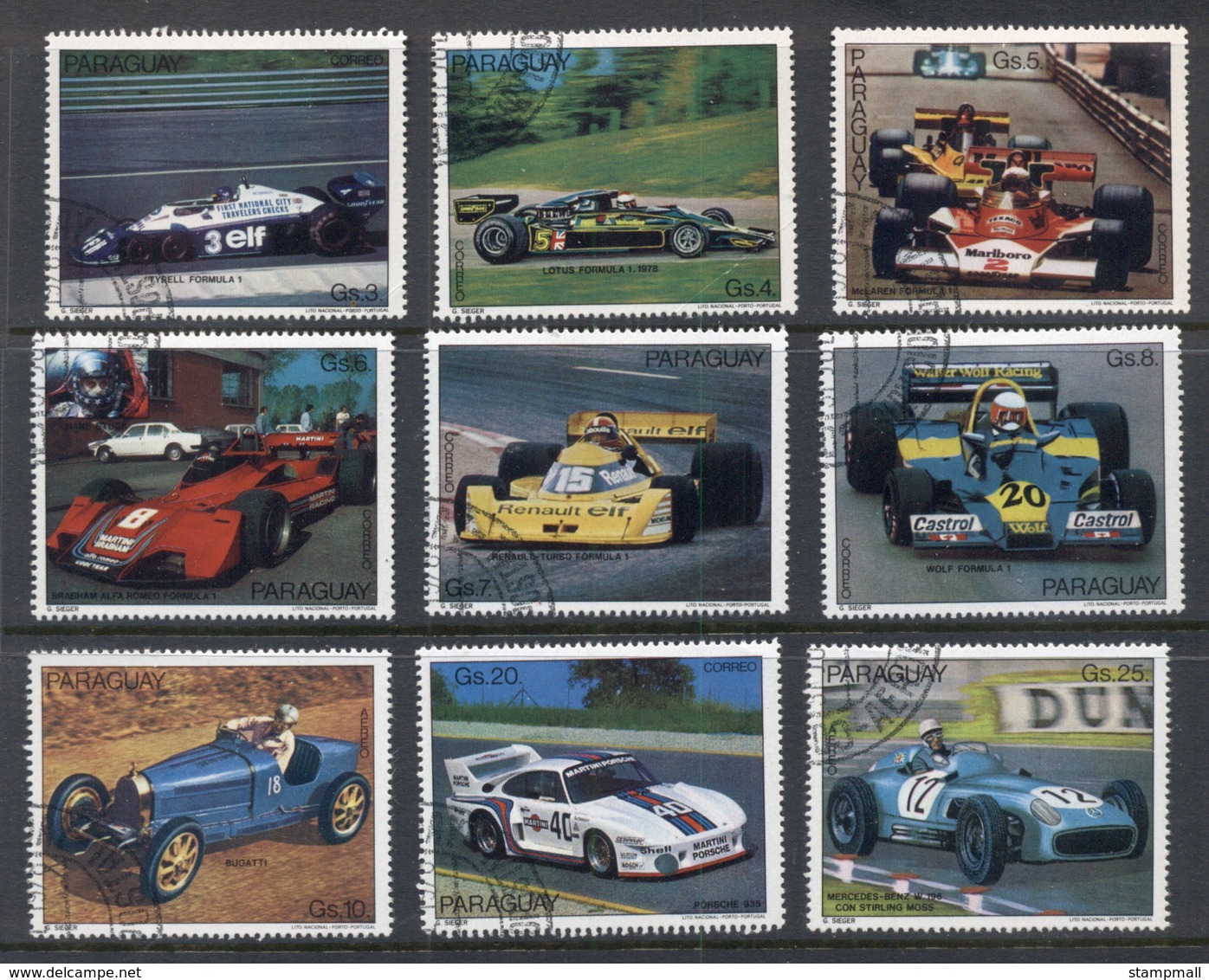 Paraguay 1978 Racing Cars CTO - Paraguay
