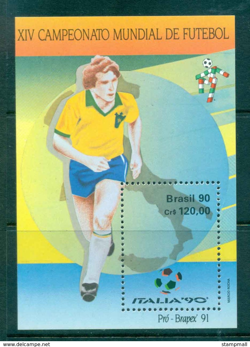 Brazil 1990 World Cup Soccer Italy MS MUH Lot47060 - Other & Unclassified