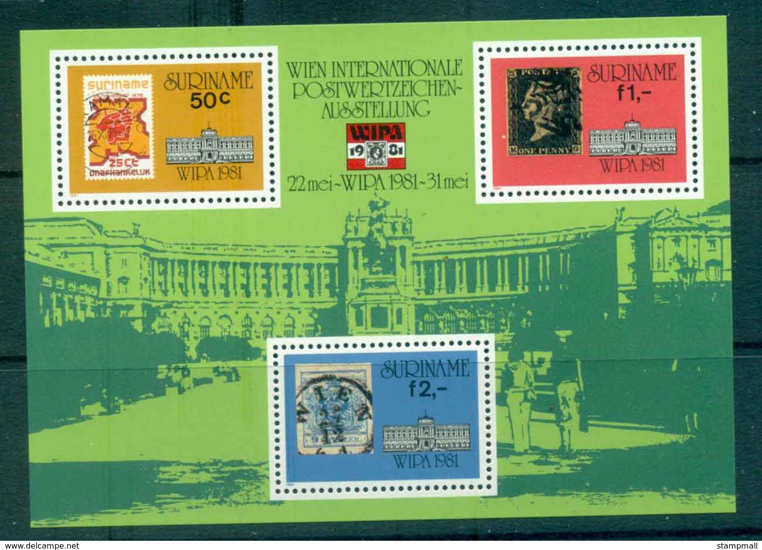 Surinam 1981 WIPA Stamp Ex. MS MUH Lot47236 - Surinam