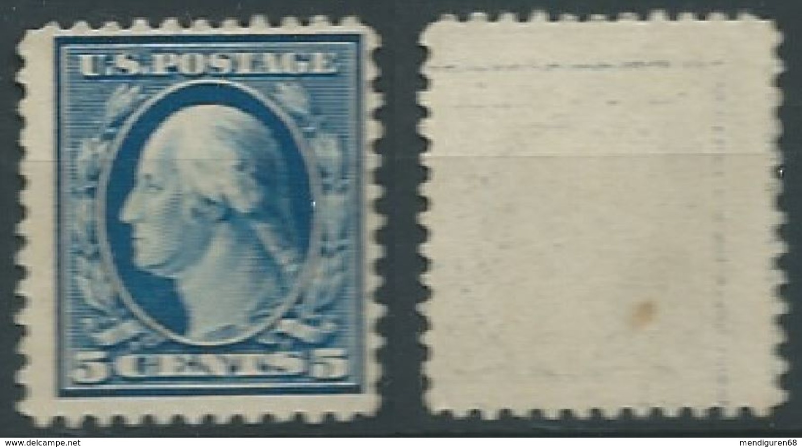 VEREINIGTE STAATEN ETATS UNIS USA 1917-19 P.11 WASHINGTON BROWN BLUE 5C MNH SC 504 YV 203 TYPE A MI 227 C SG 511 - Unused Stamps