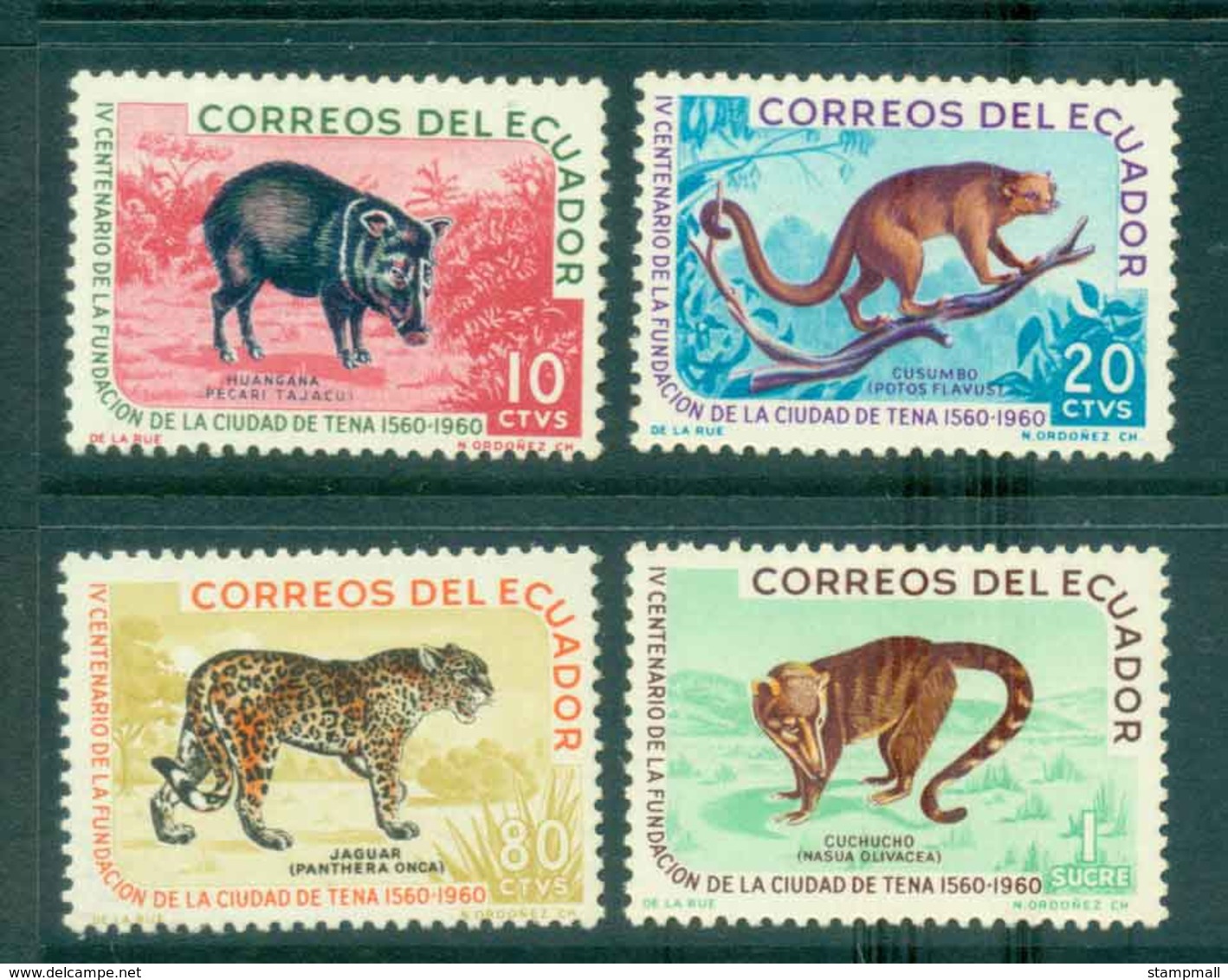 Ecuador 1961 Animals MLH Lot46723 - Ecuador